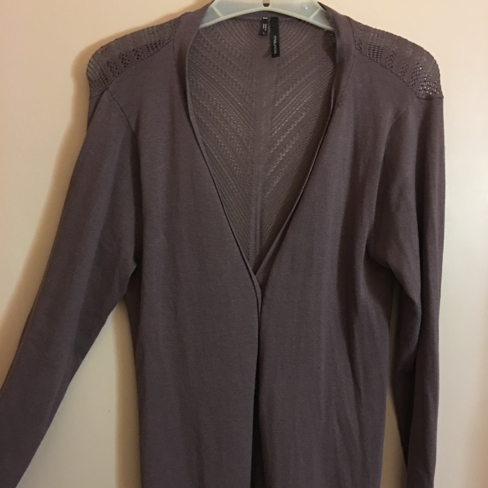 Vintage chocolate knitted light weight cardigan